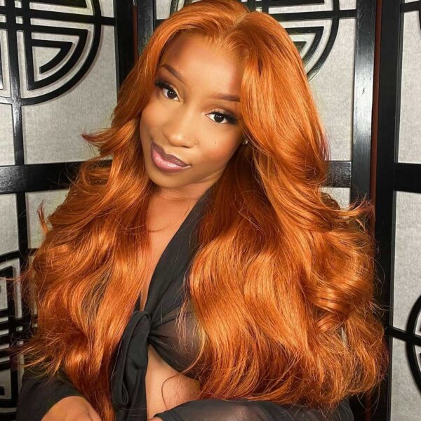 Genger Brown Body Wave Wig Lace Front Wig Flash Sale junoda
