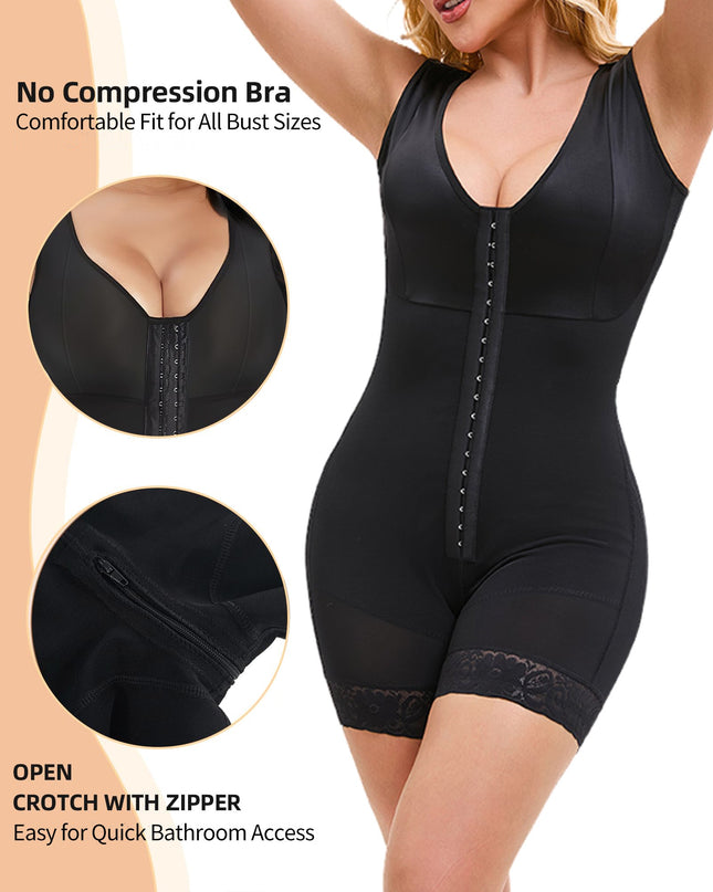 Shapewear For Women Tummy Control Post Surgery Full Body Shaper Butt Lifter With Zipper Elegant