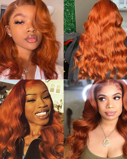 Junoda Hair Orange Body Wave Human Hair Weave Bundles Hair Extensions Brazilian Remy Hair junoda