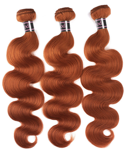 Junoda Hair Orange Body Wave Human Hair Weave Bundles Hair Extensions Brazilian Remy Hair junoda