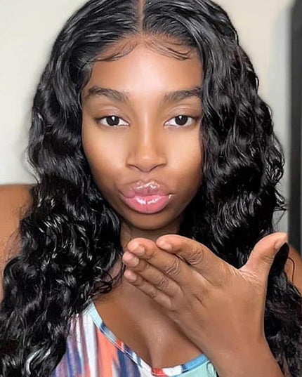 Junoda 6x4.5 Loose Wave Pre Cut Lace Wear & Go Glueless Wig Bleached Knots Human Hair Wigs junoda