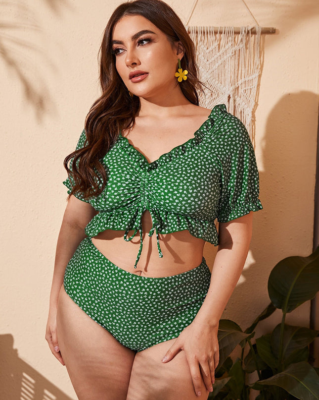 Women's Plus Size Split Bikini