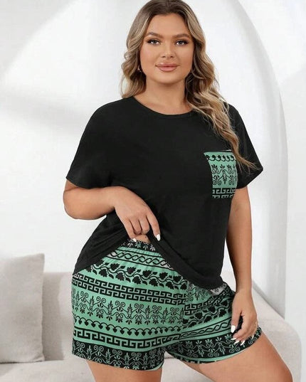 Shorts Plus-sized Plus Size Women's Pajamas