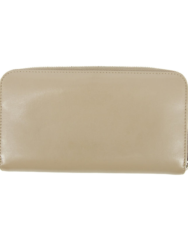 Fendi Grey Leather Zip Around Long Wallet #5189