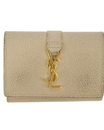 Yves Saint Laurent Beige Origami Compact Wallet #5203