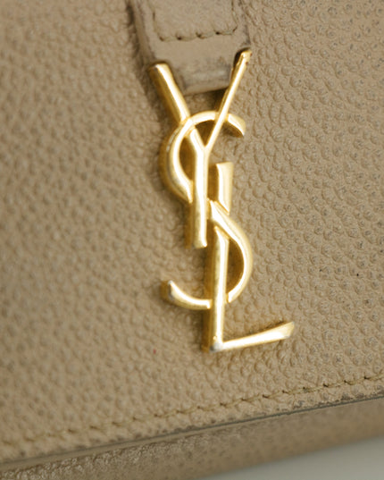 Yves Saint Laurent Beige Origami Compact Wallet #5203