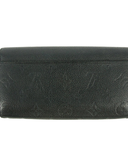 Louis Vuitton Monogram Empreinte Portefeuille Black Leather Wallet #5297