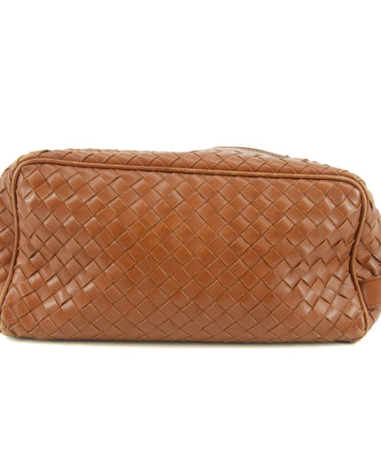 Bottega Veneta Intrrecciato Brown Leather Cosmetic Bag #5744