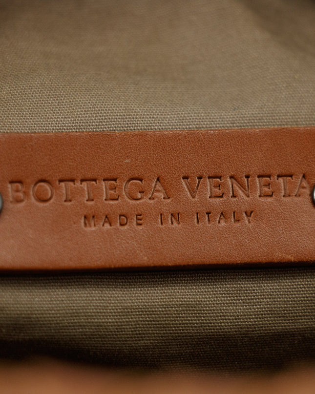 Bottega Veneta Intrrecciato Brown Leather Cosmetic Bag #5744