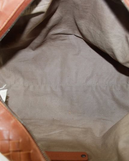 Bottega Veneta Intrrecciato Brown Leather Cosmetic Bag #5744