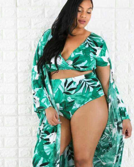 bikini swimsuit with cover up plus size