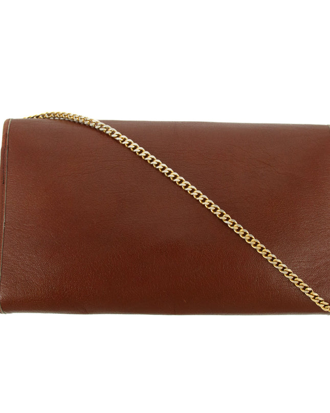Christian Dior Red Leather Chain Shoulder Bag #5871