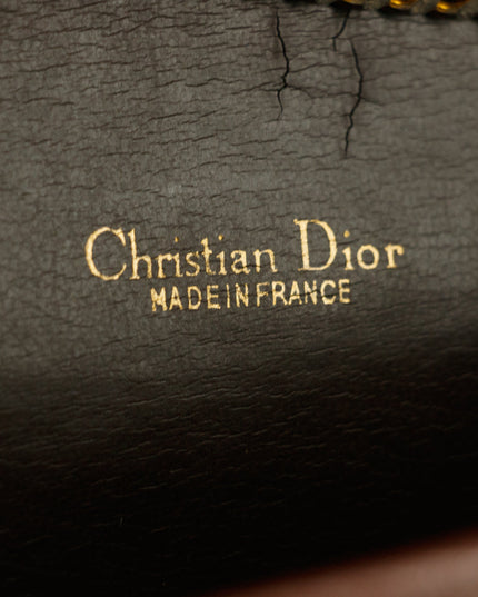Christian Dior Red Leather Chain Shoulder Bag #5871