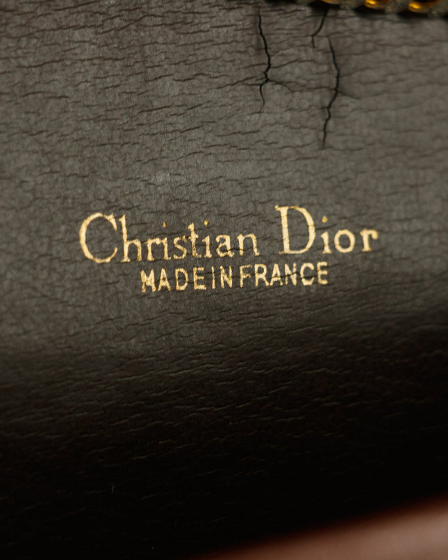 Christian Dior Red Leather Chain Shoulder Bag #5871