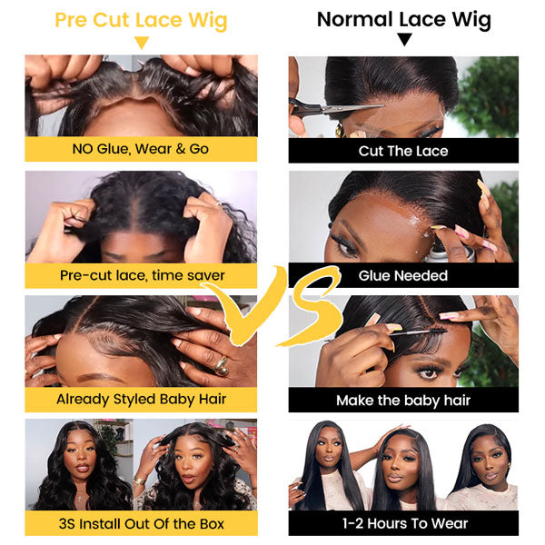 [BOGO] Junoda Pre-Cut Lace Reddish Brown Jerry Curly Quick & Easy Wear Go Glueless Wig junoda