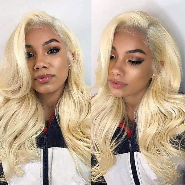 Junoda Hair Body Wave Honey Blonde Transparent Lace Wigs For Woman Fast Shipping junoda