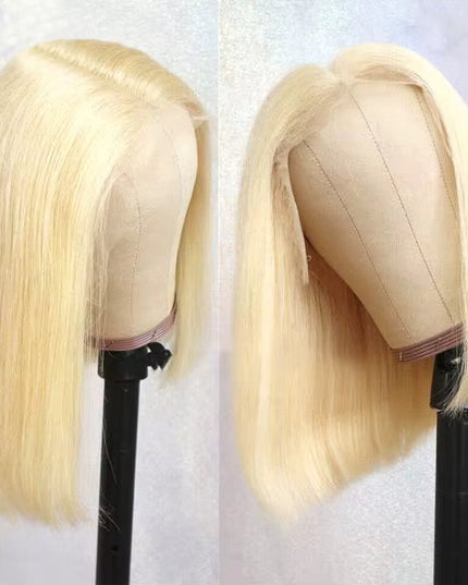 613 Lace Front Bob Wig (Platinum Blonde) Icy Cutie