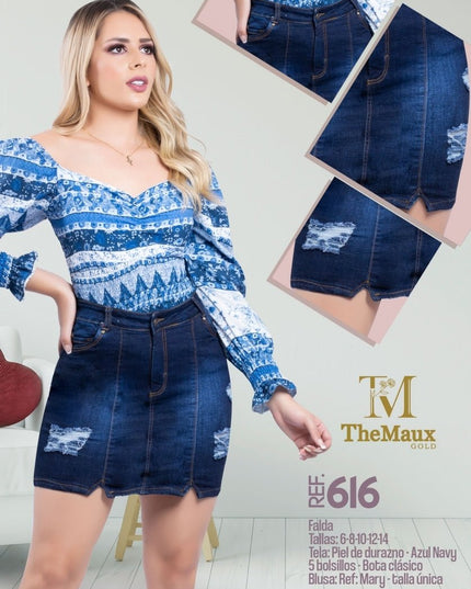 616 100% Authentic Colombian Push Up SKIRT