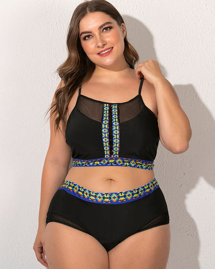 Plus size female swimsuit