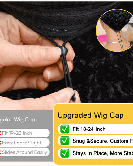6x5 Lace Glueless Kinky Curly Wig with Spiral Curly Ends Human Hair Ready to Go With Drawstring junoda