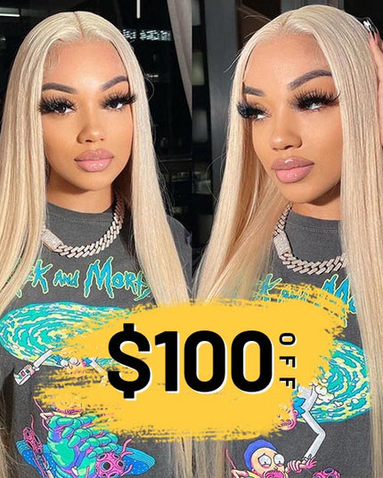 [Save $100] Junoda 613 Blonde Lace Front Wig Pre Plucked Colored Human Hair Wigs junoda