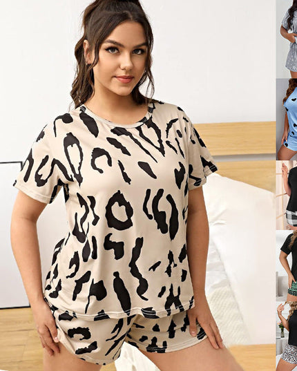 Shorts Plus-sized Plus Size Women's Pajamas