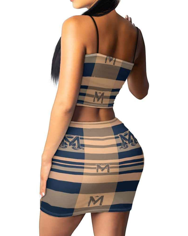 Women's Matching Skirt Set - Two Piece Dress Outfit for Office