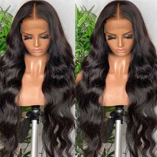 Junoda Body Wave 6x6 Lace Closure Wig Transparent/HD Lace Wig Skin Melt Well junoda
