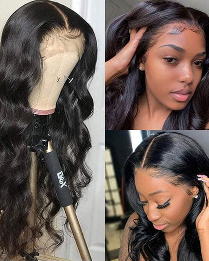 Junoda Body Wave 6x6 Lace Closure Wig Transparent/HD Lace Wig Skin Melt Well junoda