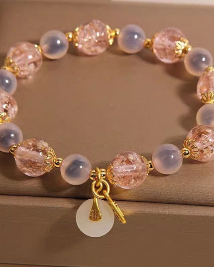 Natural Heart Agate Bracelet For Women