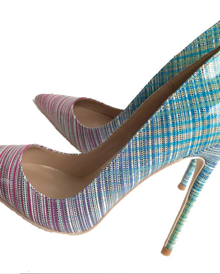 Ladies colorful gradient heels See size chart under “more details”