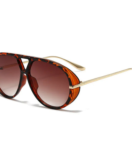 Aviator Fashion Sunglasses with Yellow Tinted Lenses