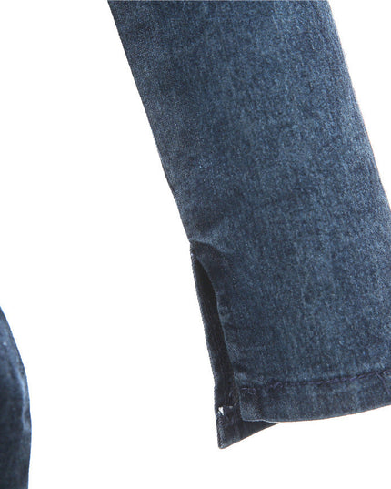 Sleeveless Denim Dress Women's Vintage Cut Neck Wrap Jeans
