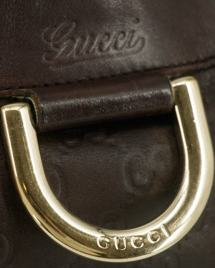 Gucci Brown Abby Guccisima Leather Crossbody Bag #7706