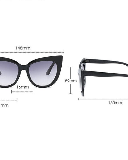 Women's Oversized Cat Eye Sunglasses UV400