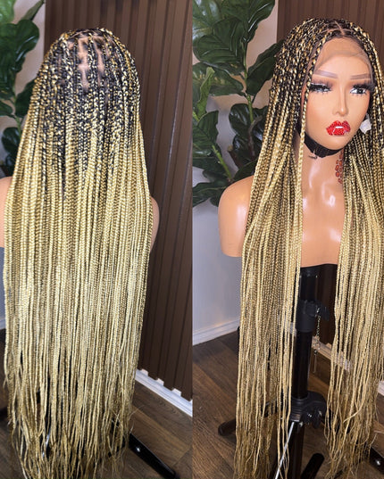 613/27 knotless braided wig mix