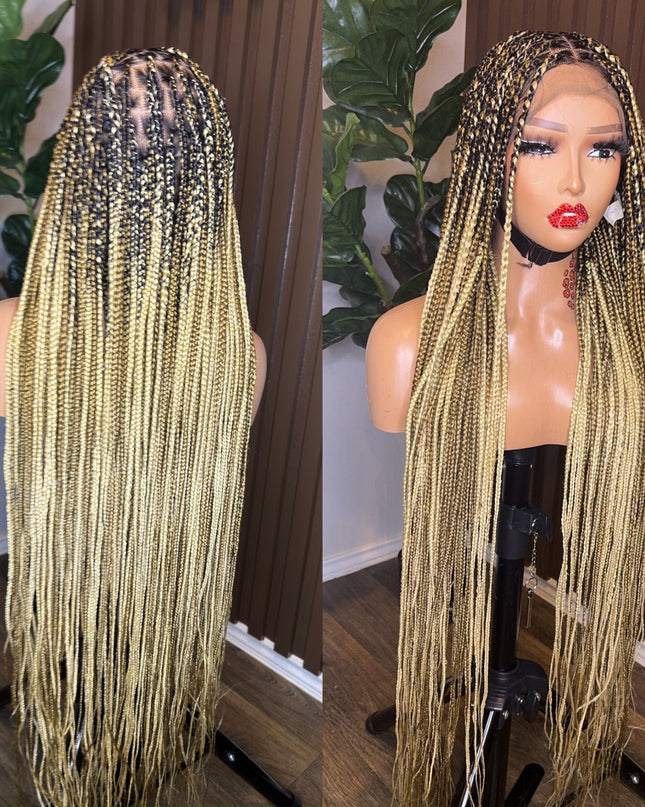 613/27 knotless braided wig mix