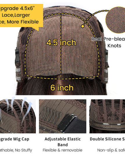 [BOGO] Junoda Pre-Cut Lace Reddish Brown Jerry Curly Quick & Easy Wear Go Glueless Wig junoda