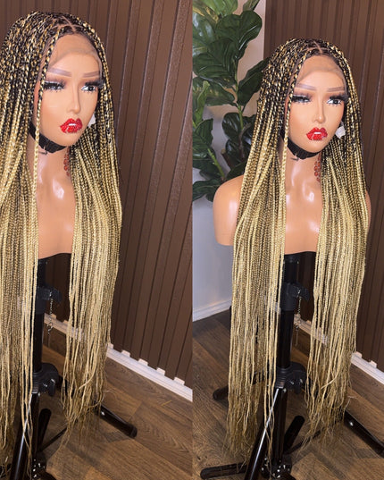 613/27 knotless braided wig mix