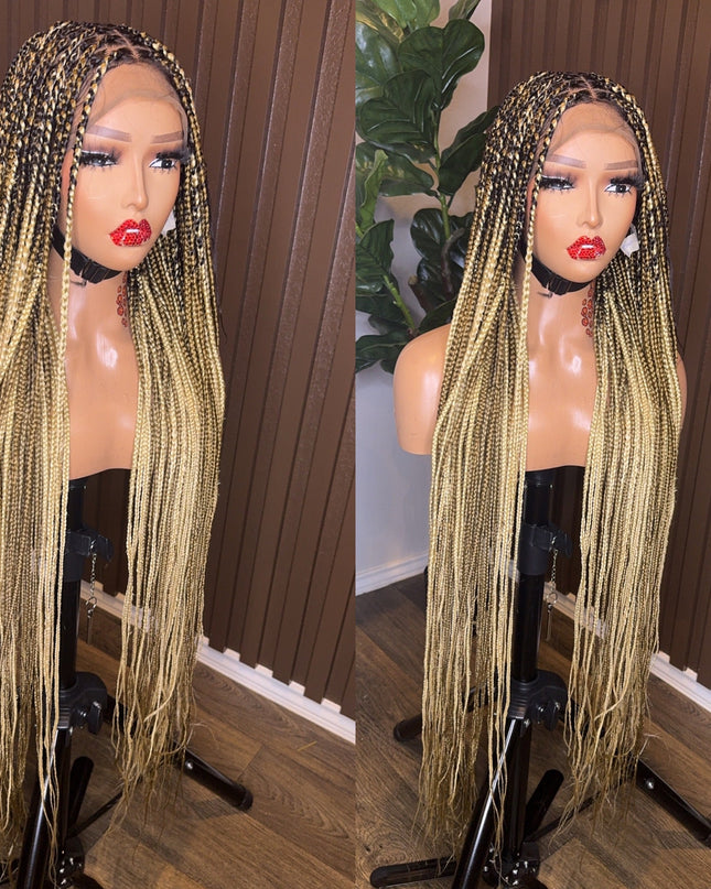 613/27 knotless braided wig mix