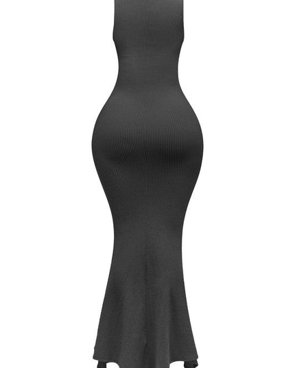 Women's Plus Size Sleeveless Mermaid Maxi Dress