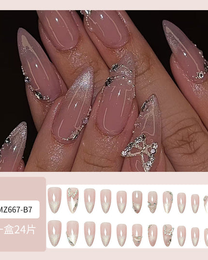 Butterfly Nail Sticker Hot Girl Cat Eye Diamond Wearing Armor Vain Products