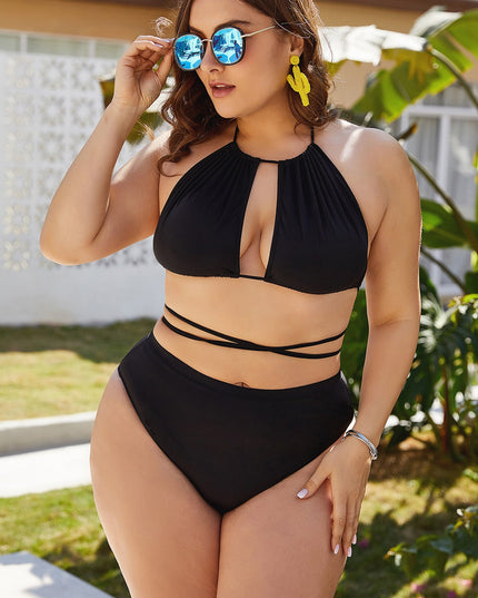 New Black Sexy Bikini High Waist Slim Body Covering Belly Sexy Bikini