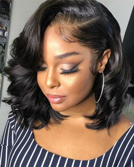 Women's Solid Color Transparent Lace Forehead Wig