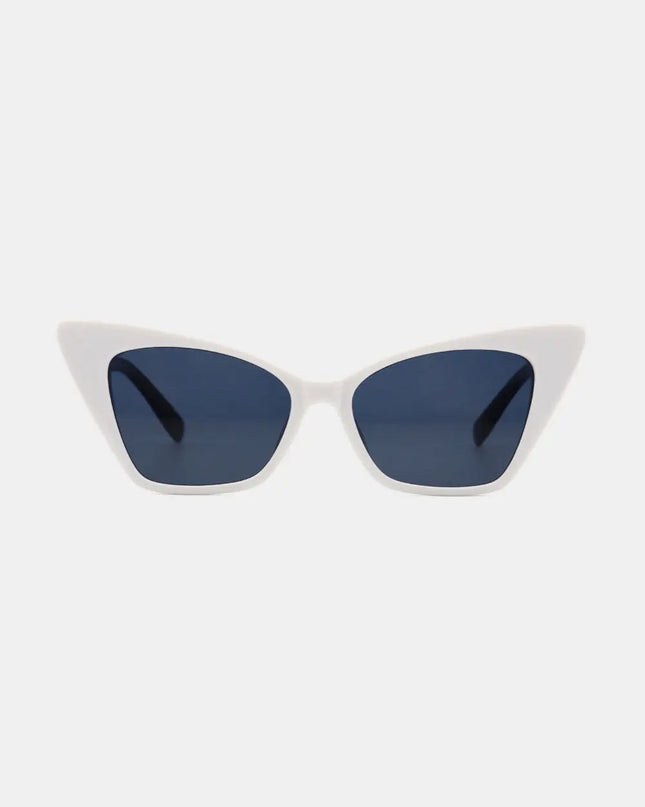 Retro Cat Eye Sunglasses with Acetate Lens – UV400 Protection