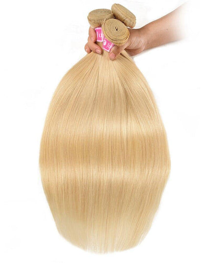 Junoda Hair Blonde 613 Straight Hair Bundles 100% Human Hair Extension 4 Pcs Brazilian Remy Hair junoda