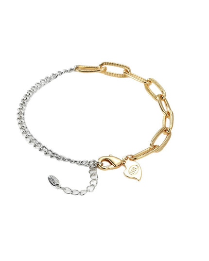 Women's Gold-plated Exquisite Simple Gold And Silver Stitching Bracelet