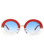 Red and Clear with Blue Lens