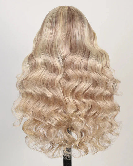 Arabella Human Hair 13x6 Glueless Highlight Blonde 100% Human Hair Lace Frontal Wigs Body Wave Lace Wig Brazilian Hair For Woman
