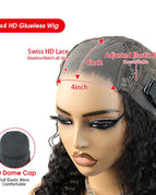 180 Density / 4x4 HD Glueless Wig / United States|16inches